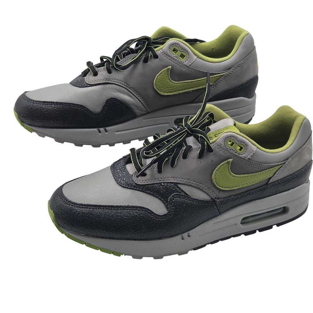 Nike Air Max 1 HUF Shoes Mens 9 Grey Green HF3713-002
